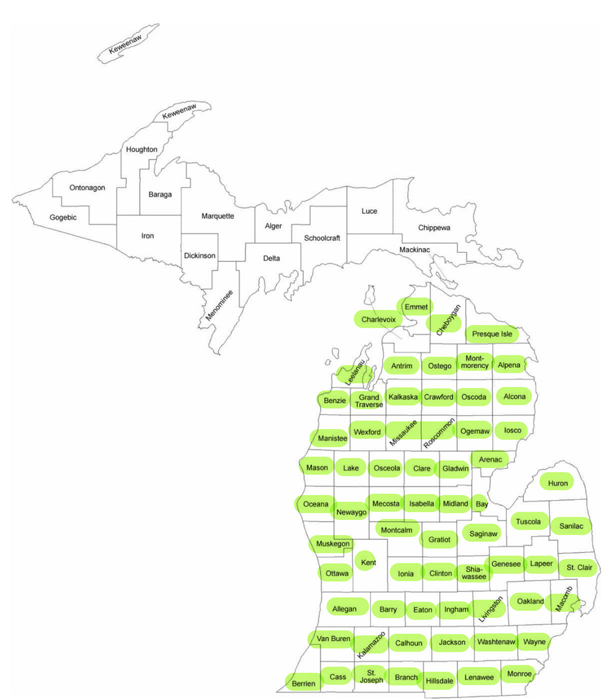 Michigan Map